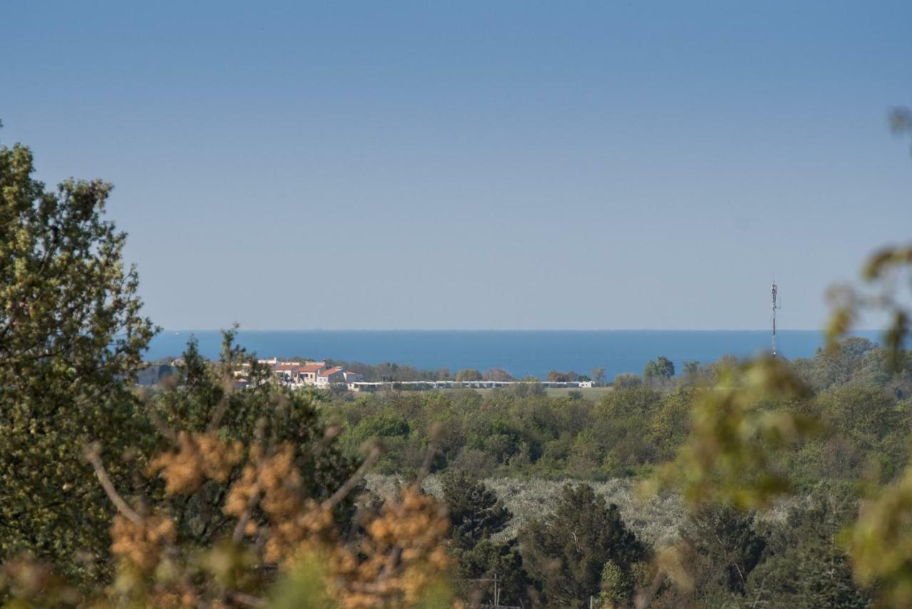 Apartment Bruneta 1 With Sea View Tar-Vabriga Exteriör bild